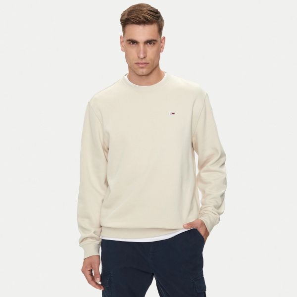 Tommy Jeans Flag Sweater Off White