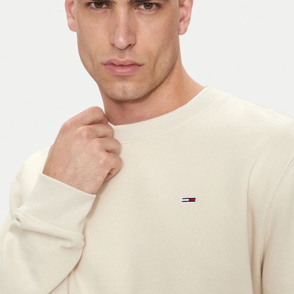 Tommy Jeans Flag Sweater Off White
