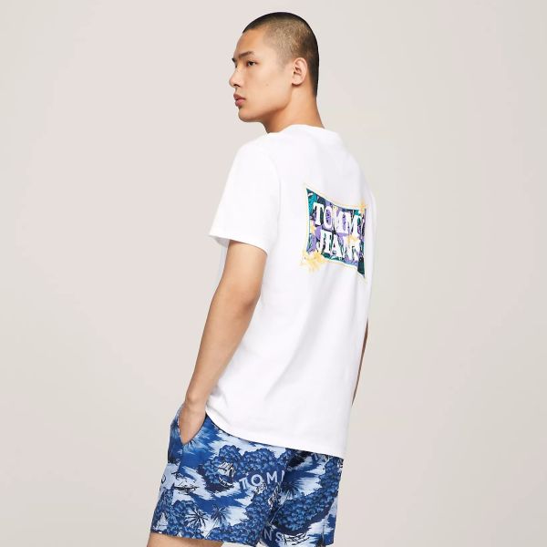 Tommy Jeans Flower Power T-shirt Wit