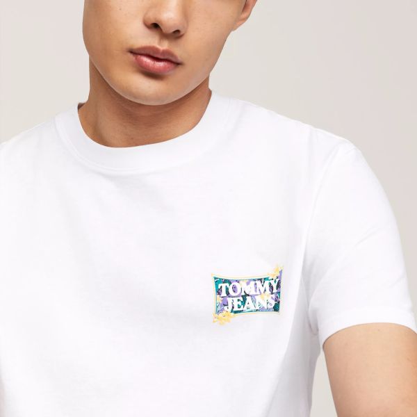 Tommy Jeans Flower Power T-shirt Wit