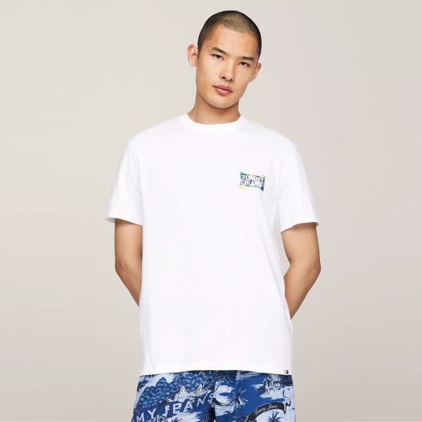 Tommy Jeans Flower Power T-shirt Wit