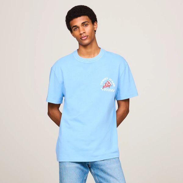 Tommy Jeans Fun Novelty 2 T-shirt Licht Blauw