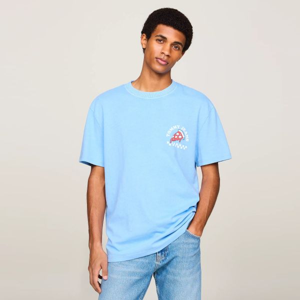 Tommy Jeans Fun Novelty 2 T-shirt Licht Blauw