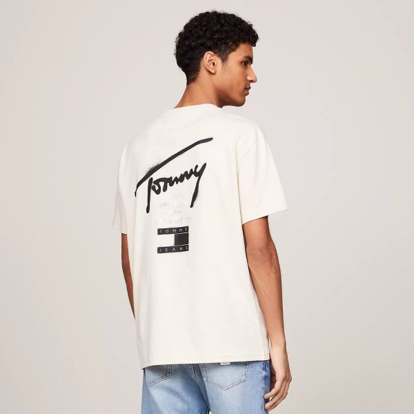 Tommy Jeans Graffiti Signature T-shirt Off White