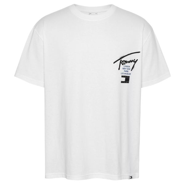 Tommy Jeans Graffiti Signature T-shirt Wit