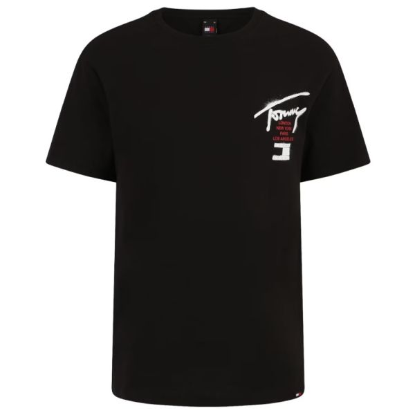 Tommy Jeans Graffiti Signature T-shirt Zwart