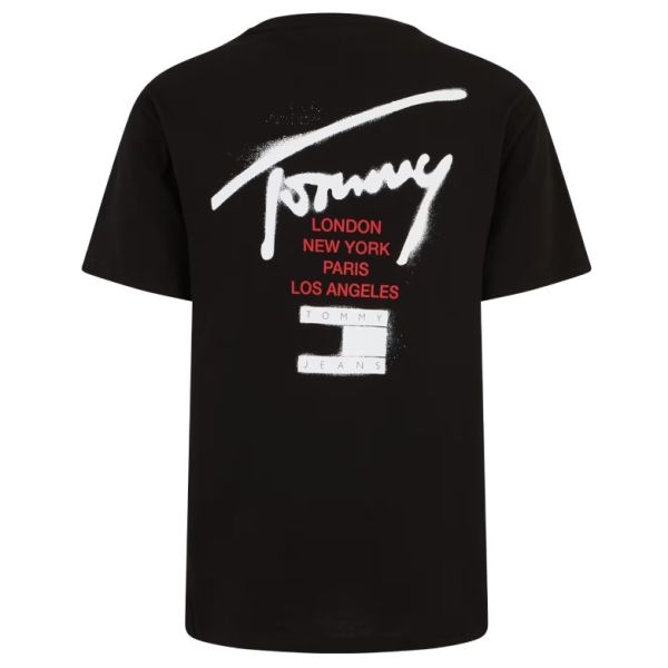 Tommy Jeans Graffiti Signature T-shirt Zwart