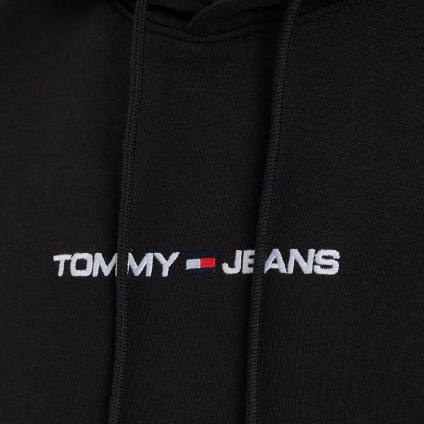 Tommy Jeans Linear Hoodie Zwart