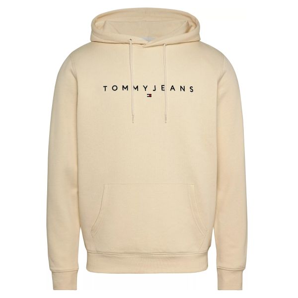 Tommy Jeans Linear Logo Hoodie Beige