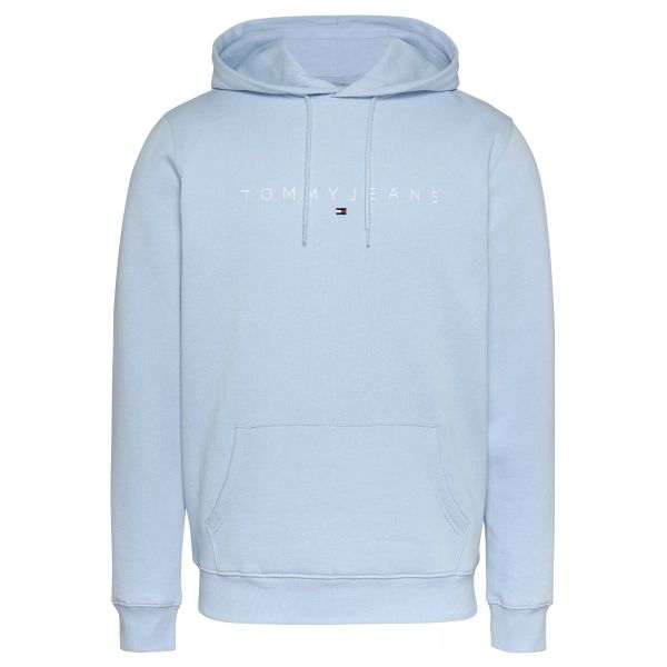 Tommy Jeans Linear Logo Hoodie Licht Blauw