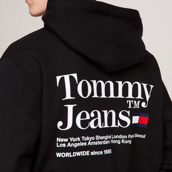 Tommy Jeans Modern Tommy Hoodie Zwart