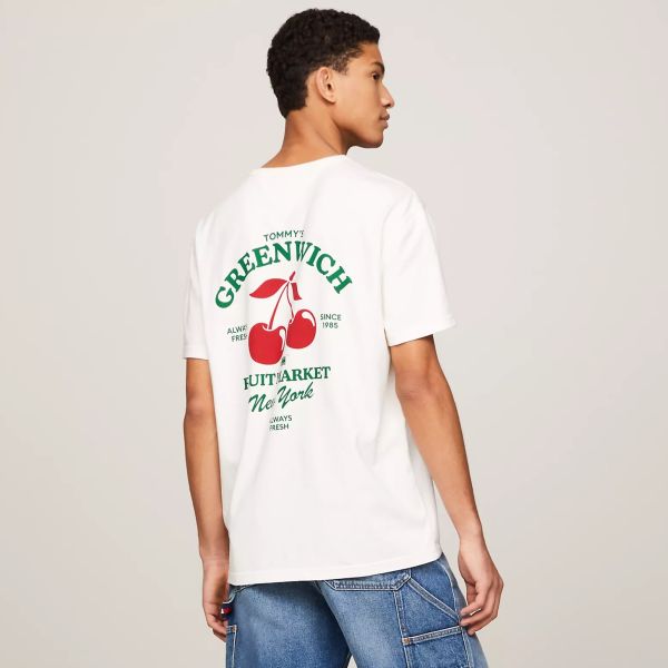 Tommy Jeans Novelty Graphic T-shirt Off White