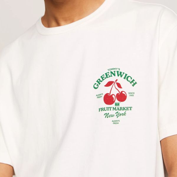 Tommy Jeans Novelty Graphic T-shirt Off White
