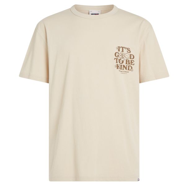Tommy Jeans Novelty Graphic T-shirt Beige