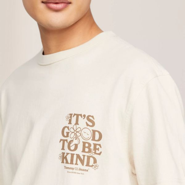 Tommy Jeans Novelty Graphic T-shirt Beige