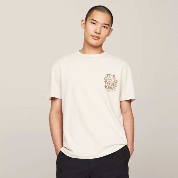 Tommy Jeans Novelty Graphic T-shirt Beige
