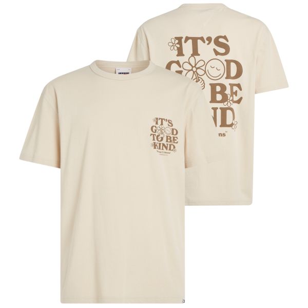 Tommy Jeans Novelty Graphic T-shirt Beige