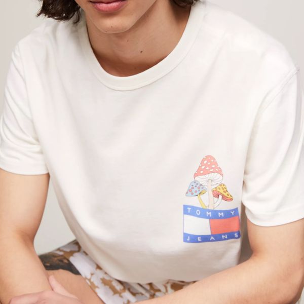 Tommy Jeans Novelty Graphic T-shirt Wit