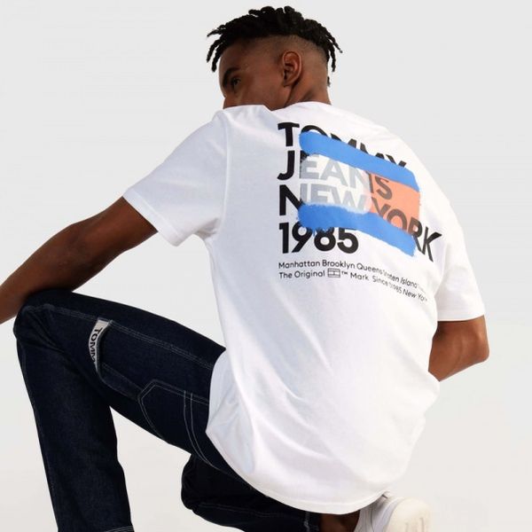 Tommy Jeans NY Graffiti T-shirt Wit
