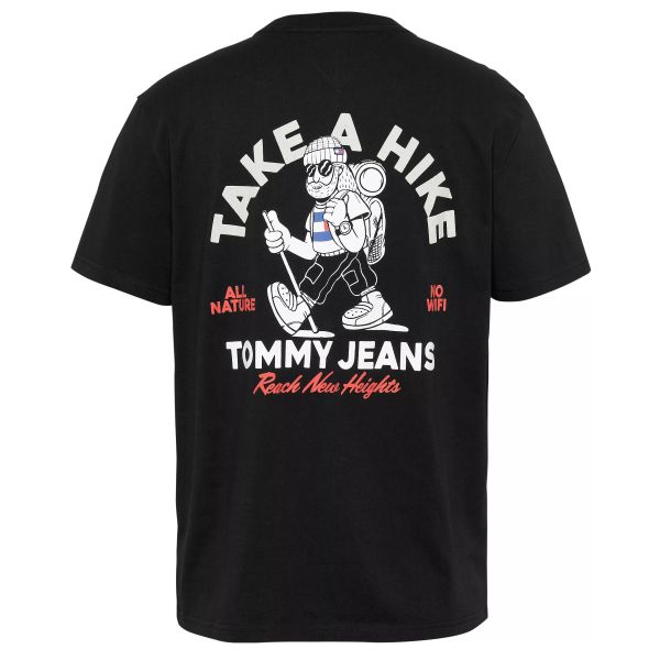 Tommy Jeans Outdoors Novelty T-shirt Zwart