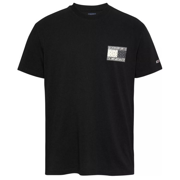 Tommy Jeans Paisley Flag T-shirt Zwart