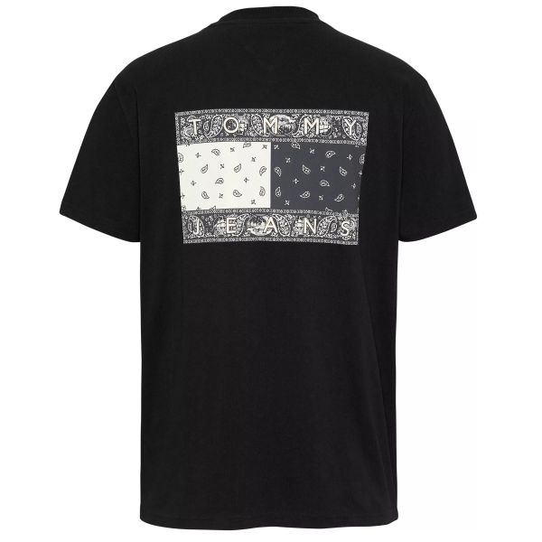 Tommy Jeans Paisley Flag T-shirt Zwart