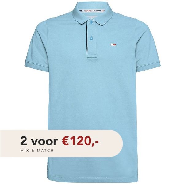 Tommy jeans Polo licht blauw