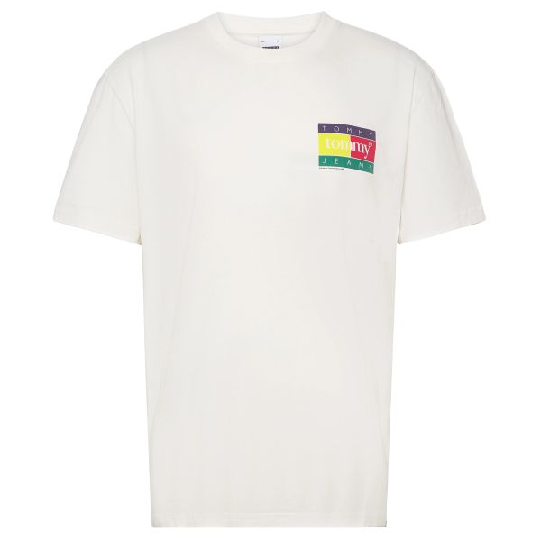 Tommy Jeans Pop Color Flag T-shirt Wit