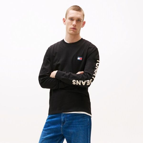 Tommy Jeans Pop Colour Longsleeve T-shirt Zwart