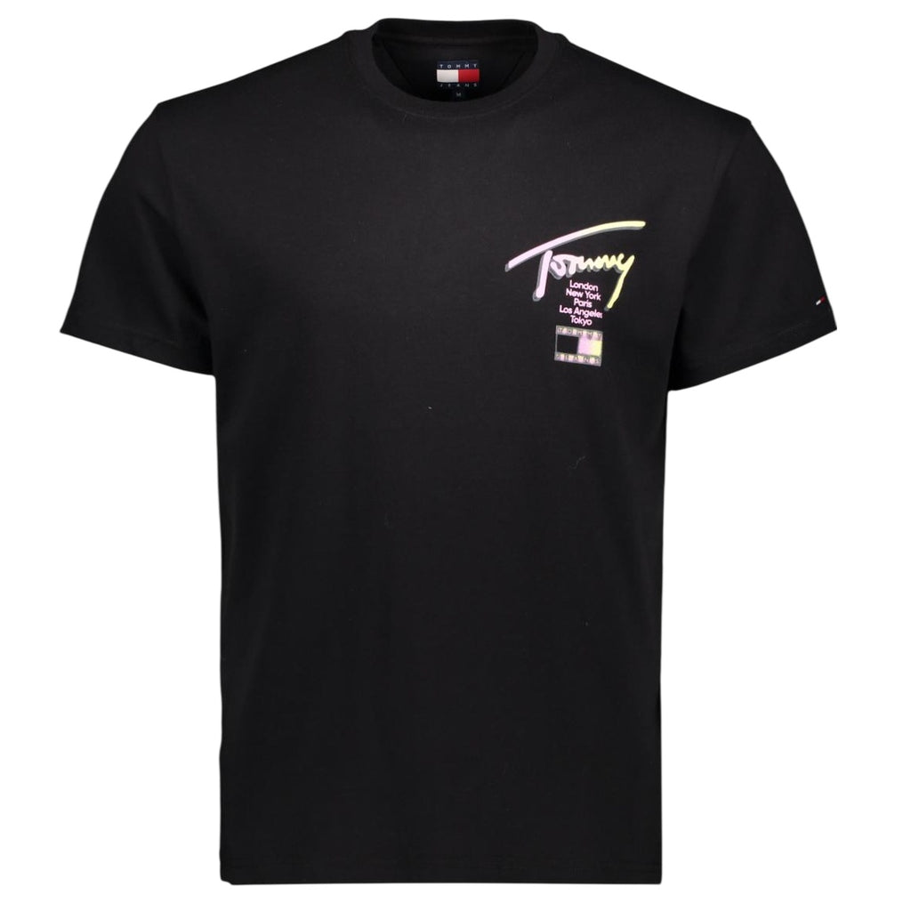 Tommy Jeans Regular City Sign T-shirt Zwart