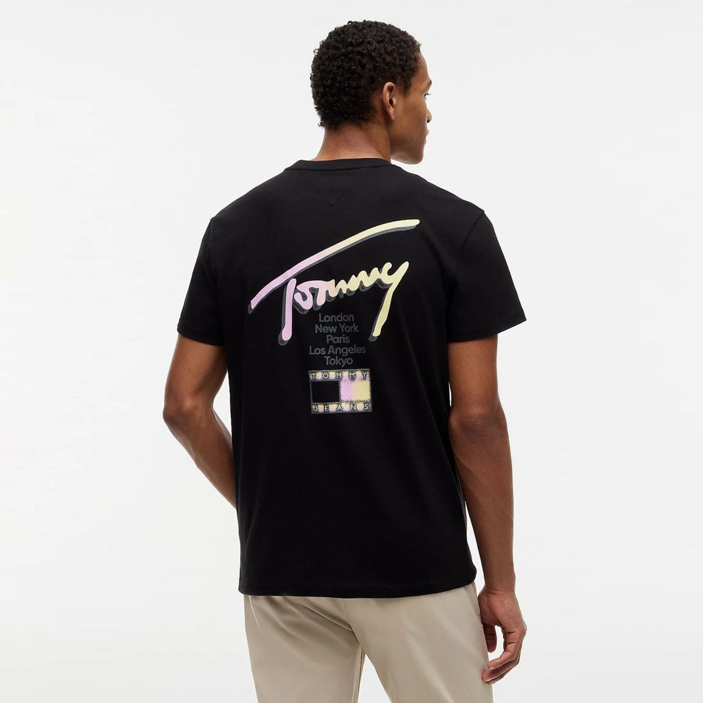 Tommy Jeans Regular City Sign T-shirt Zwart