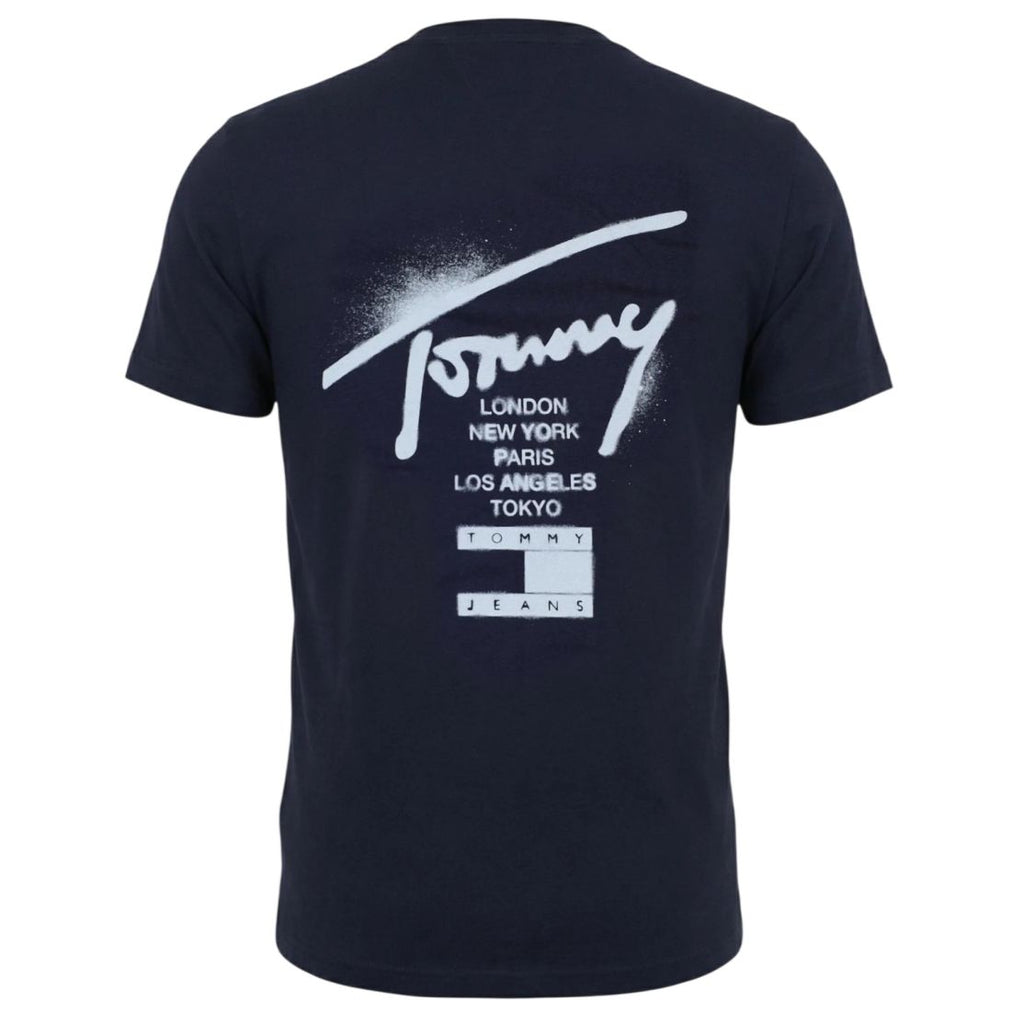 Tommy Jeans Regular City Sign T-shirt Navy