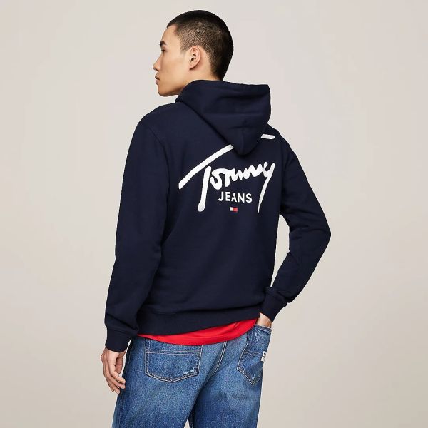 Tommy Jeans Regular Entry Graphic Hoodie Navy