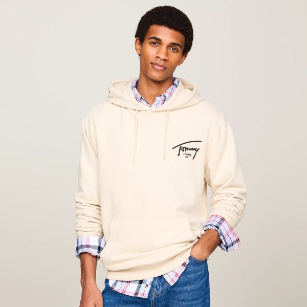 Tommy Jeans Regular Entry Graphic Hoodie Off White