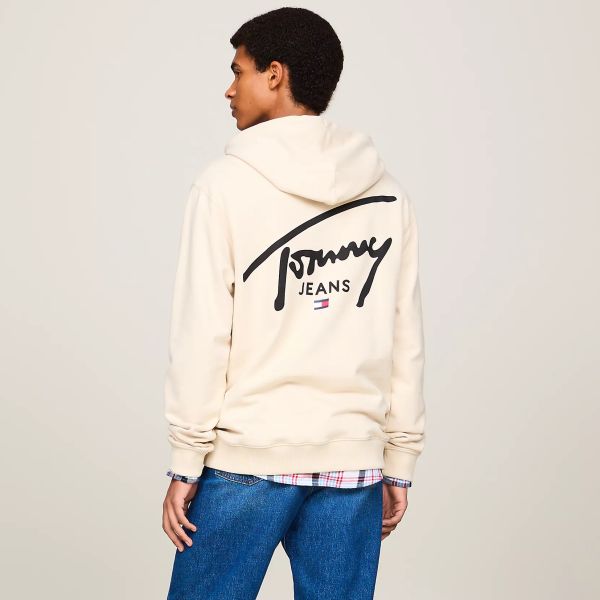 Tommy Jeans Regular Entry Graphic Hoodie Off White