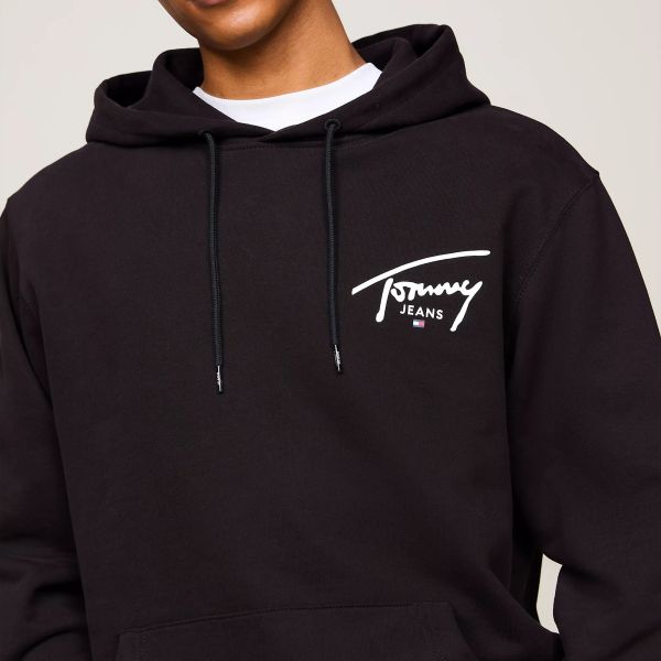 Tommy Jeans Regular Entry Graphic Hoodie Zwart