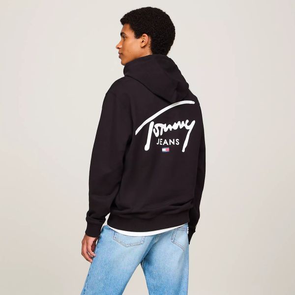 Tommy Jeans Regular Entry Graphic Hoodie Zwart