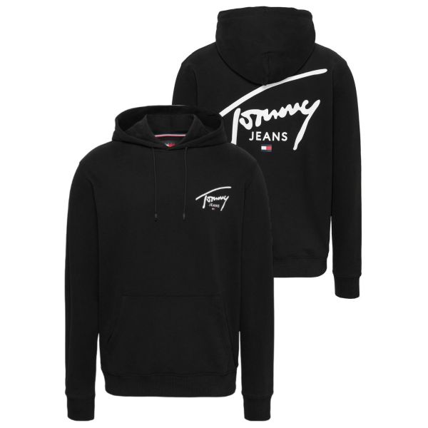 Tommy Jeans Regular Entry Graphic Hoodie Zwart