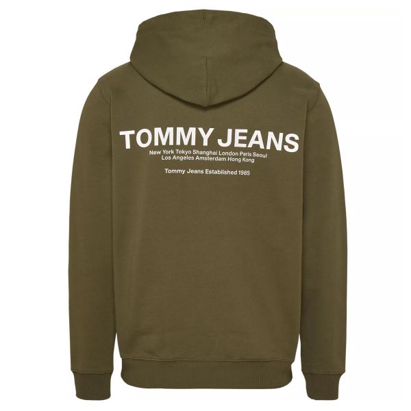 Tommy Jeans Regular Entry Graphic Hoodie Donker Groen