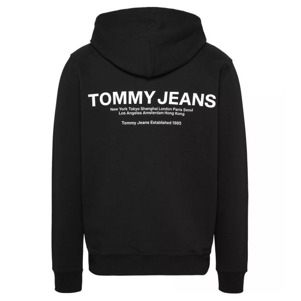 Tommy Jeans Regular Entry Graphic Hoodie Zwart