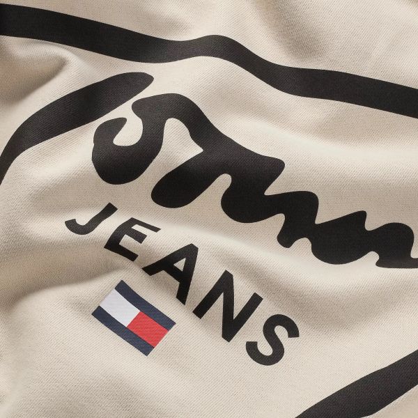 Tommy Jeans Regular Entry Graphic Sweater Off White