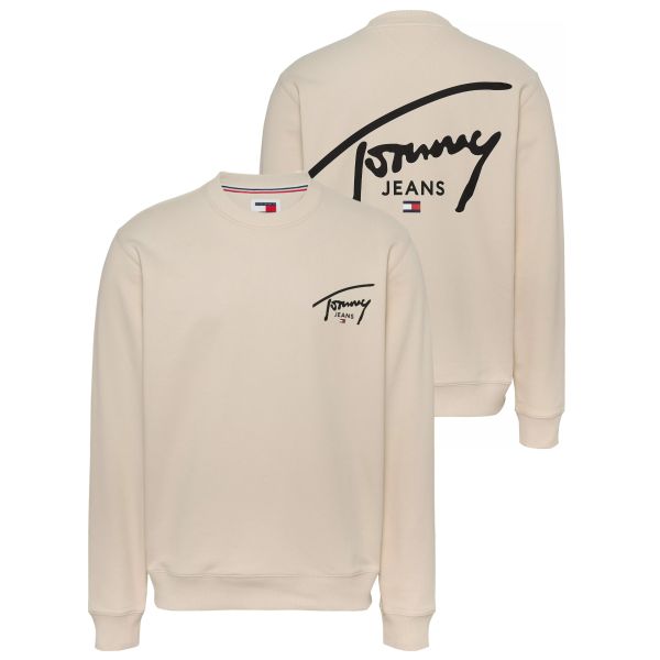 Tommy Jeans Regular Entry Graphic Sweater Off White