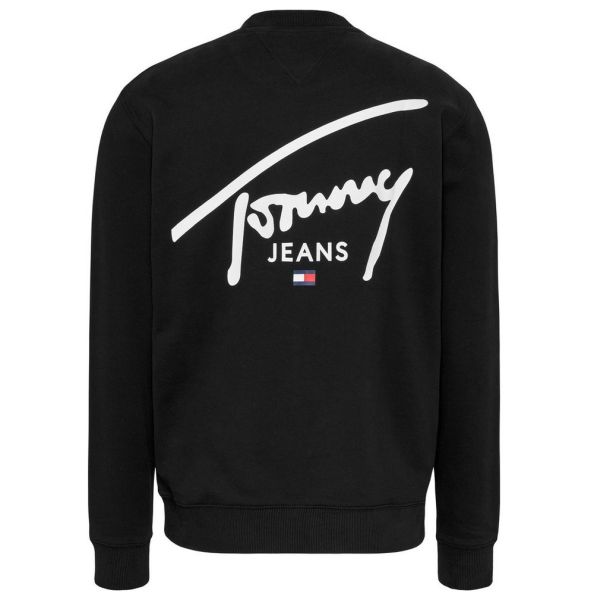 Tommy Jeans Regular Entry Graphic Sweater Zwart
