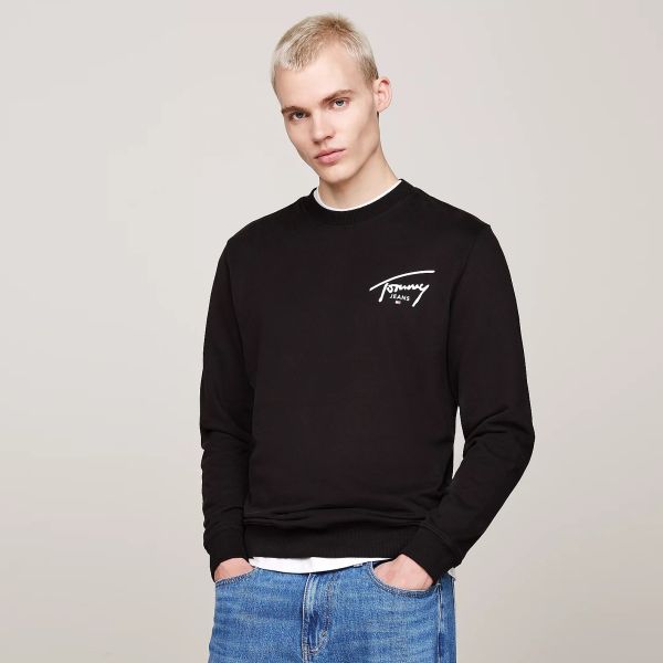 Tommy Jeans Regular Entry Graphic Sweater Zwart