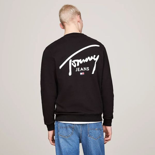 Tommy Jeans Regular Entry Graphic Sweater Zwart