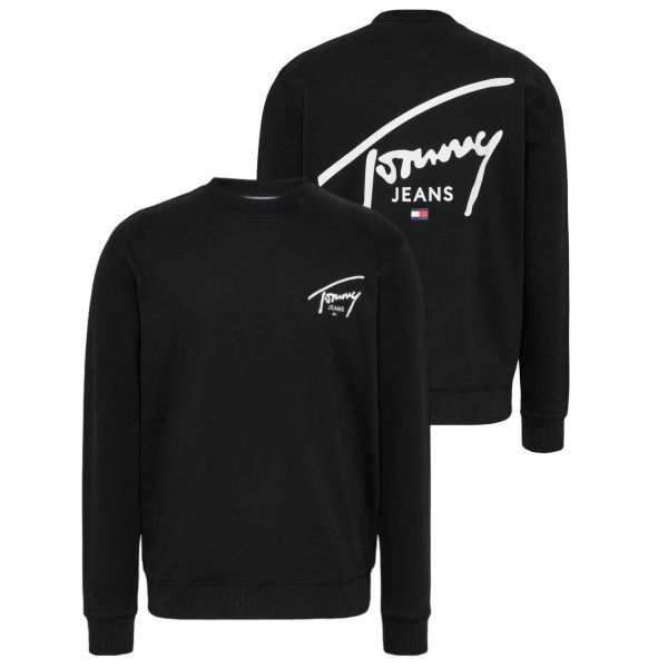 Tommy Jeans Regular Entry Graphic Sweater Zwart