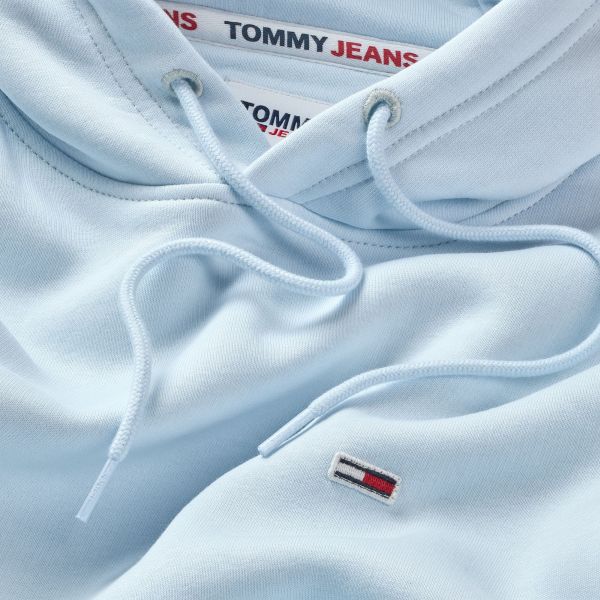 Tommy Jeans Regular Solid Hoodie Licht Blauw