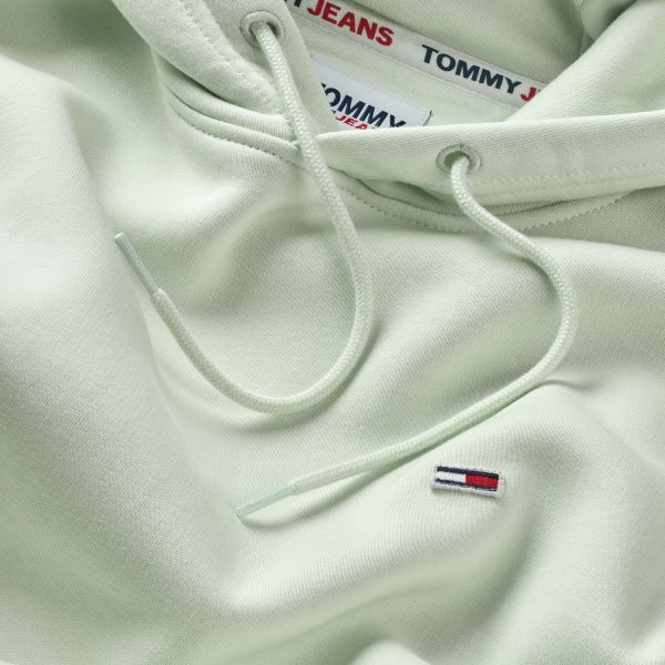 Tommy Jeans Regular Solid Hoodie Mint