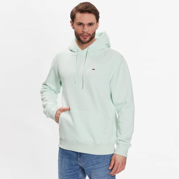 Tommy Jeans Regular Solid Hoodie Mint