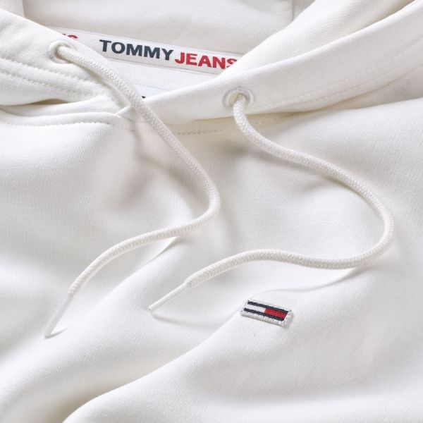 Tommy Jeans Regular Solid Hoodie Wit